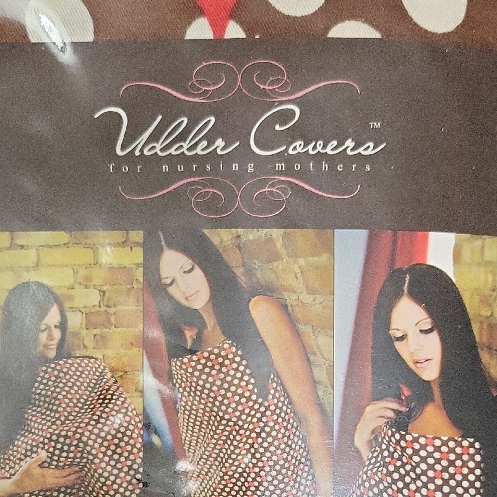 Udder Covers Brown Polka Dot Nursing Cover for Kids - Picture 2 of 3
